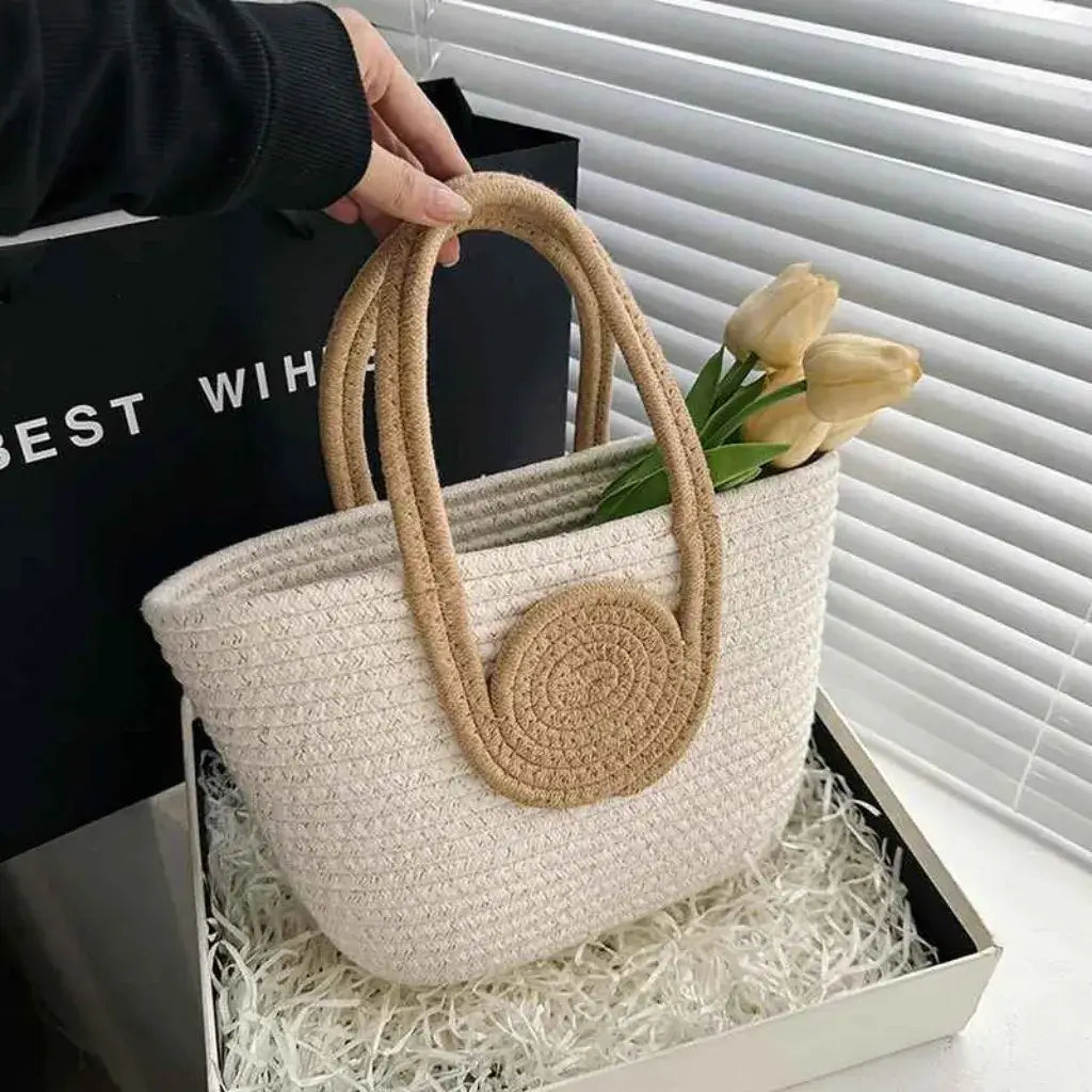 Bolsa Lolla Off White y Beige