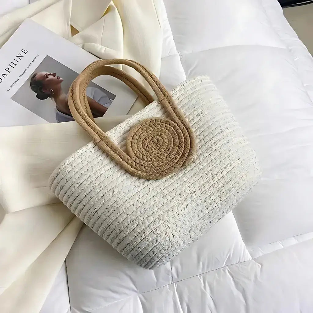 Bolsa Lolla Off White y Beige