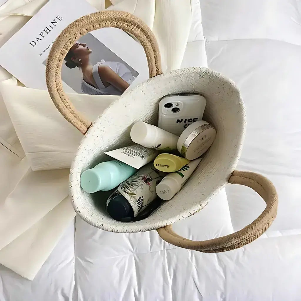 Bolsa Lolla Off White y Beige