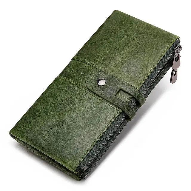 Cartera Longy en Cuero Genuino