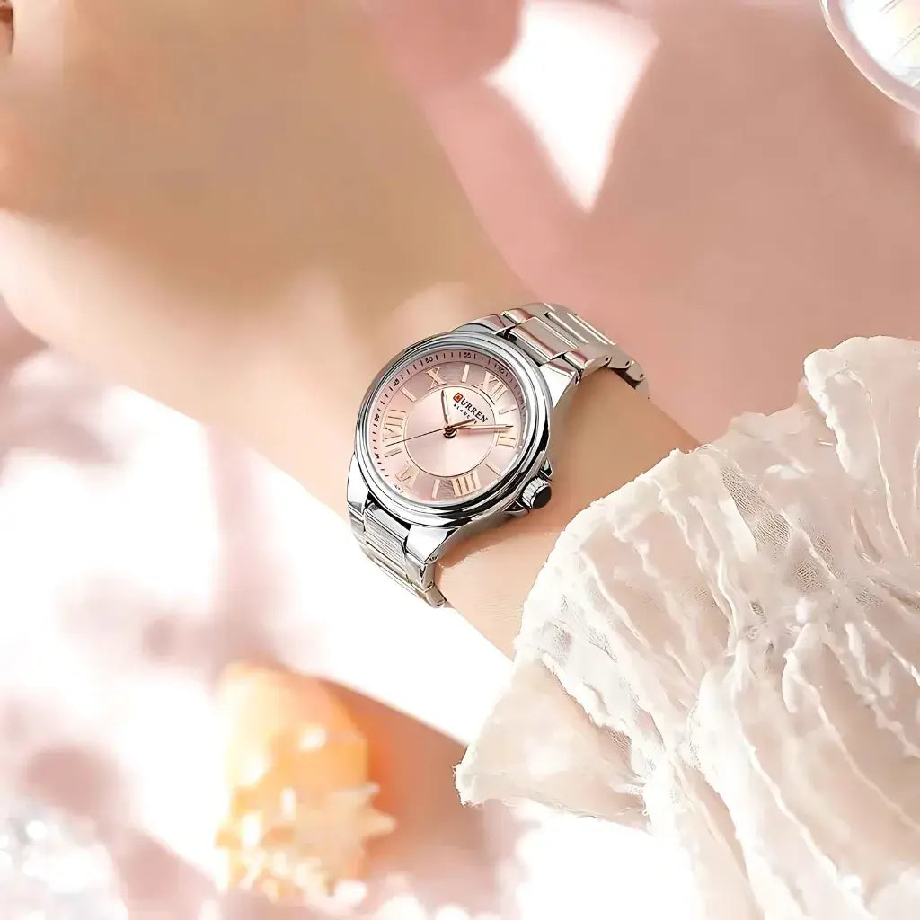 Reloj Grace Plato con Rosé