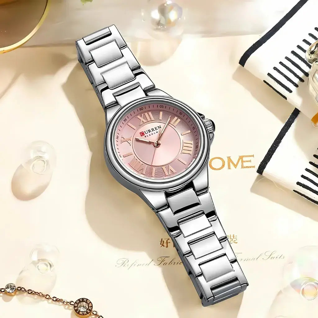 Reloj Grace Plato con Rosé