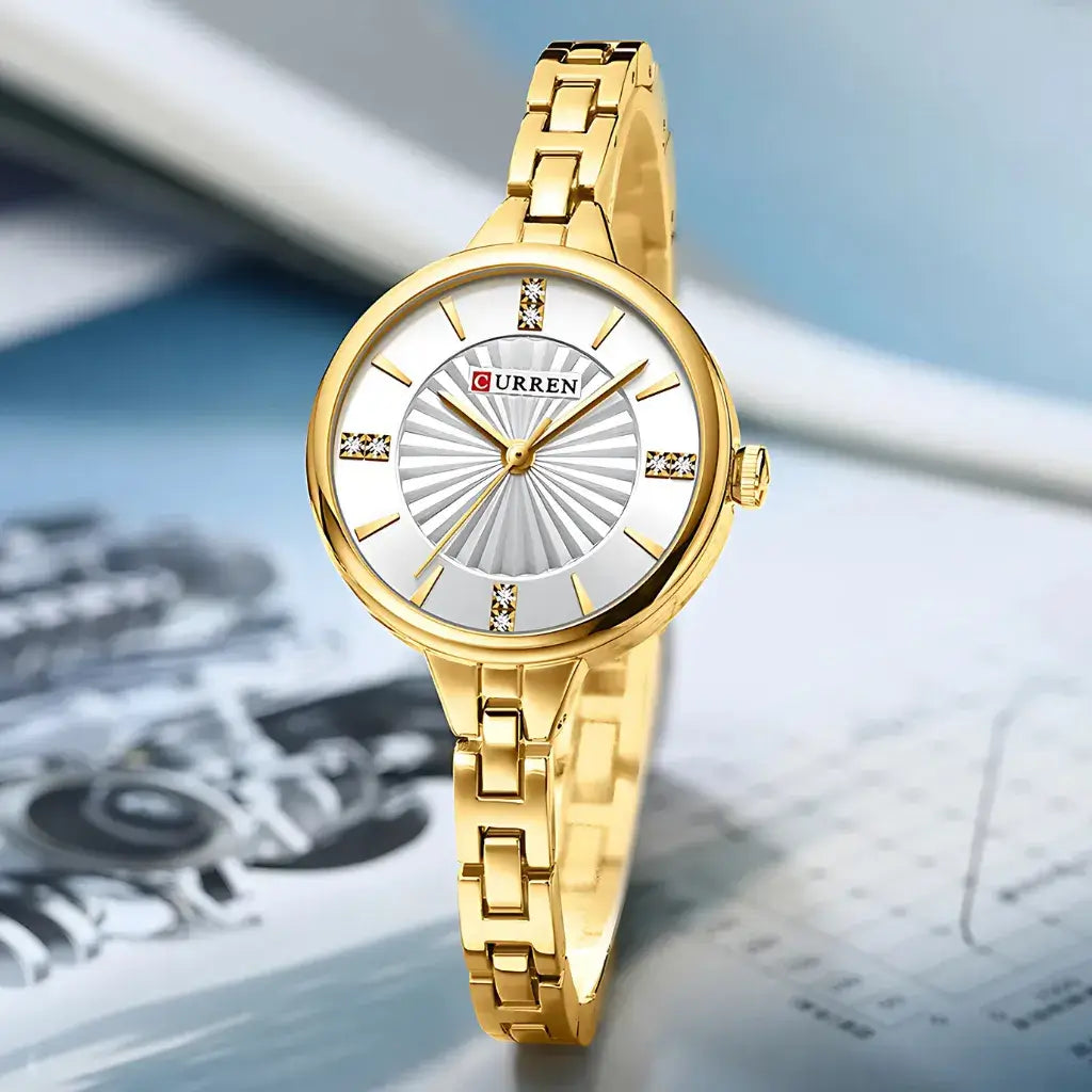 Reloj Royale Dorado con Blanco
