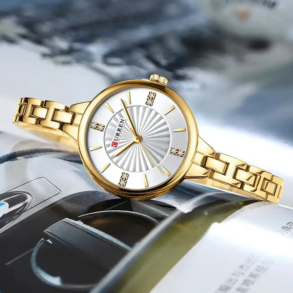 Reloj Royale Dorado con Blanco