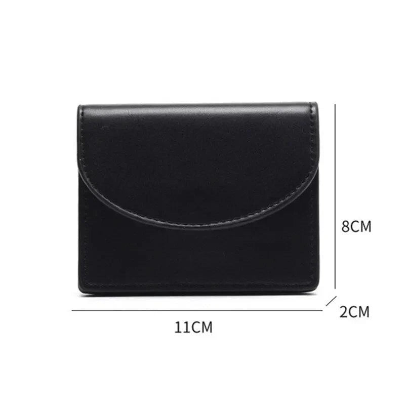 Cartera Compacta de Cuero Auténtico