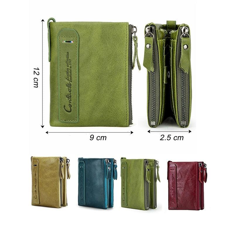 Cartera Antonella en Cuero Genuino