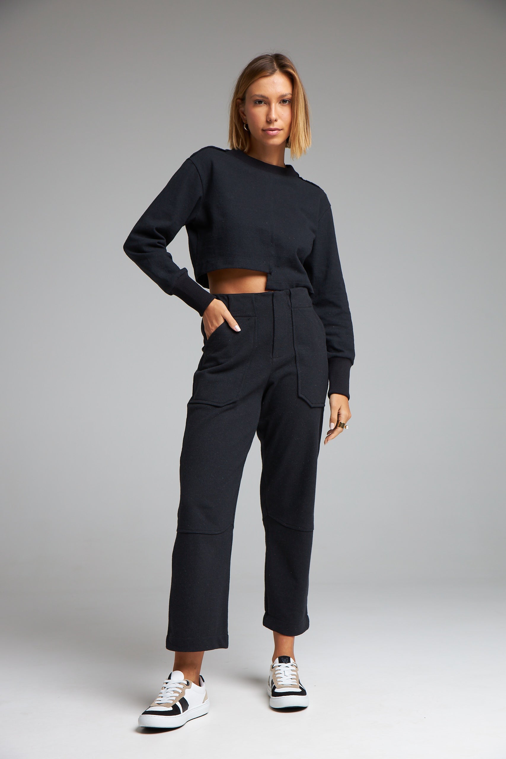 Cropped Ecos Negro