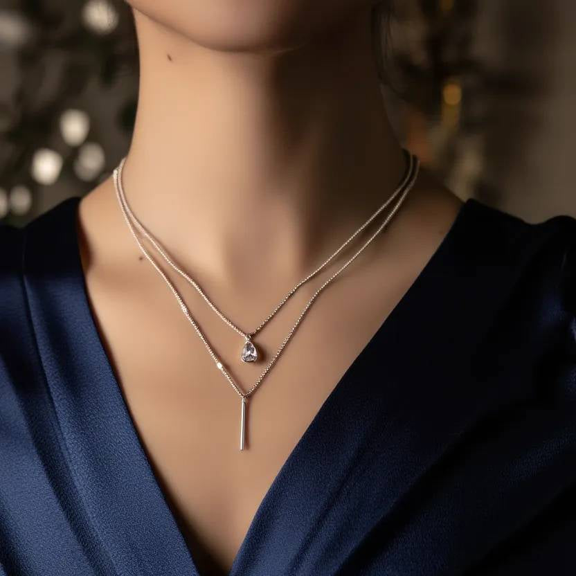 Collar Resiliencia Layered | Edición Silver Vertical