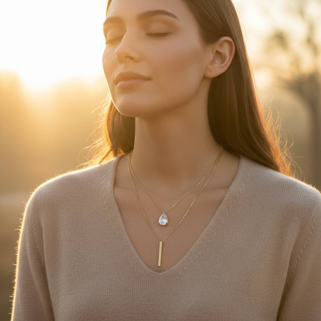 Collar Resiliencia Layered | Edición Silver Vertical