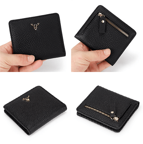 Cartera Compacta Roseli en Cuero Auténtico