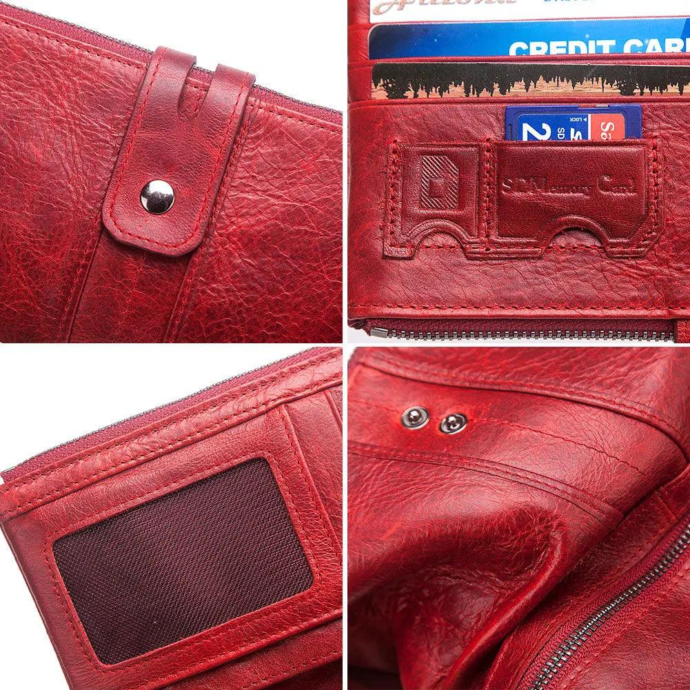 Cartera Longy en Cuero Genuino