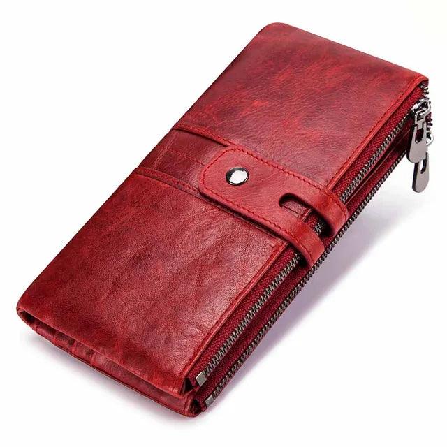Cartera Longy en Cuero Genuino