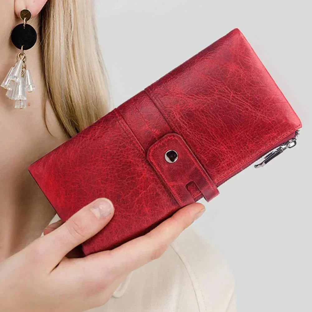 Cartera Longy en Cuero Genuino