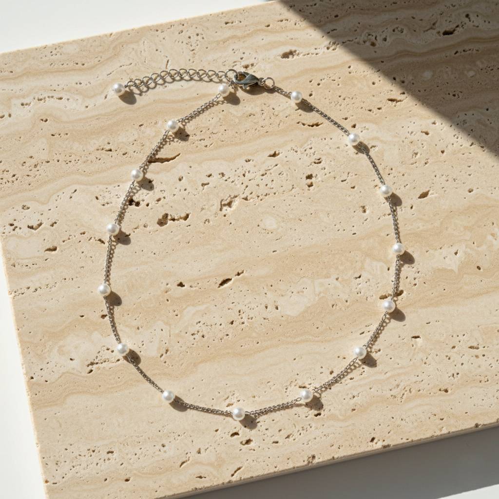 Gargantilla Perla Celeste | Edición Radiance