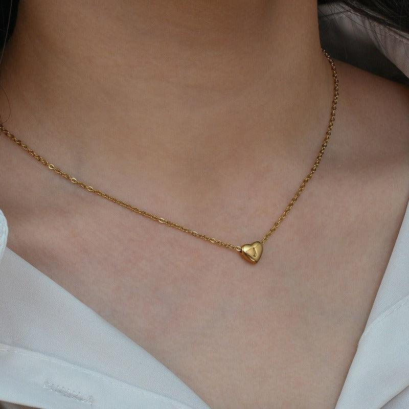 Collar Inicial Corazón