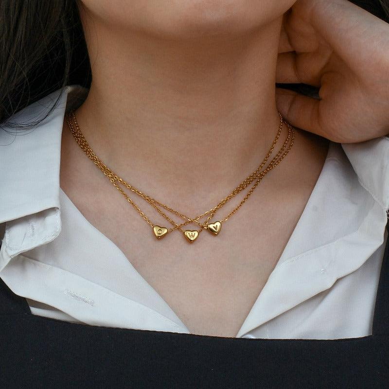 Collar Inicial Corazón