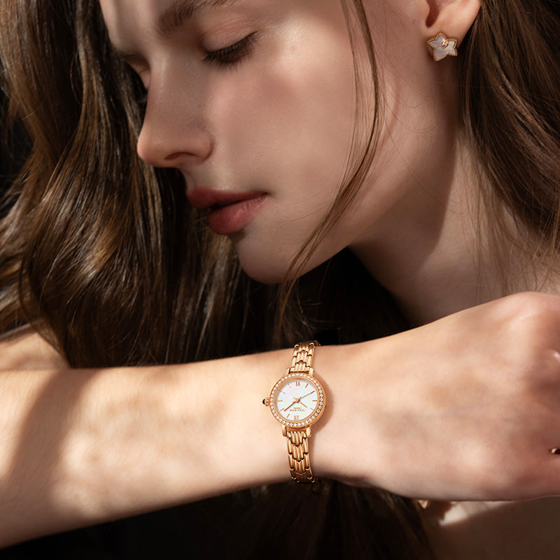 Reloj Madrepérola Rosé con Circonita