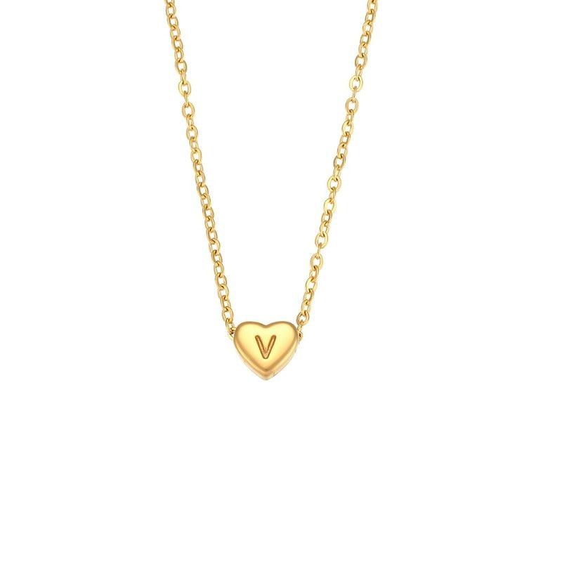 Collar Inicial Corazón