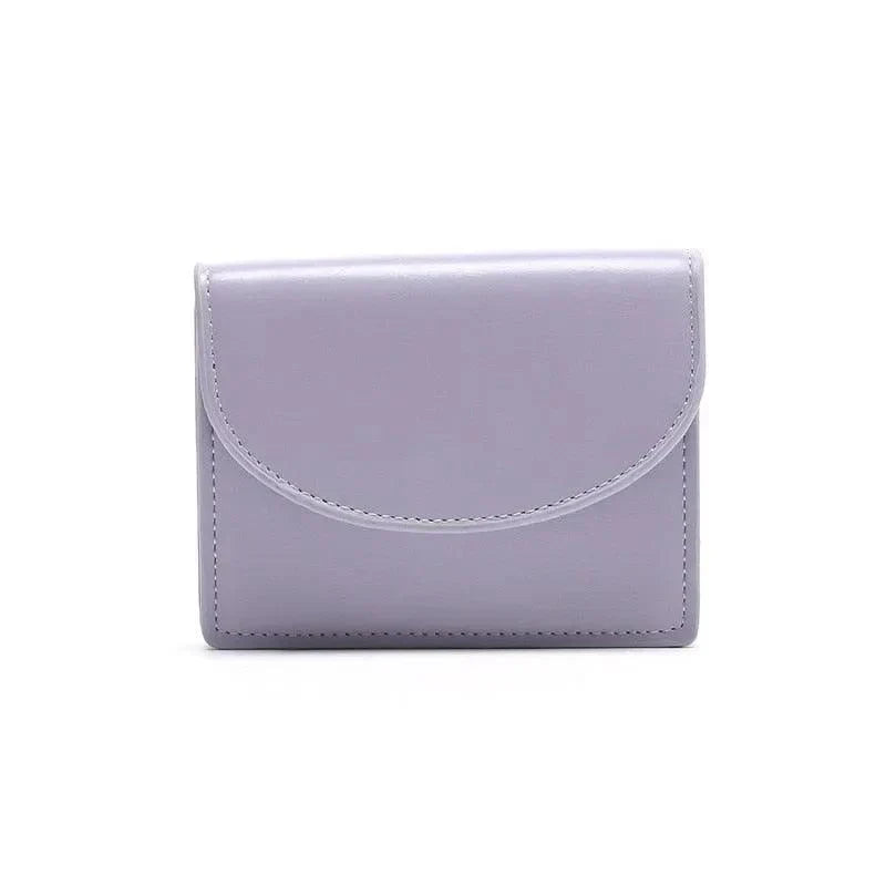 Cartera Compacta de Cuero Auténtico