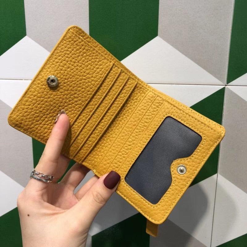Cartera Compacta Roseli en Cuero Auténtico