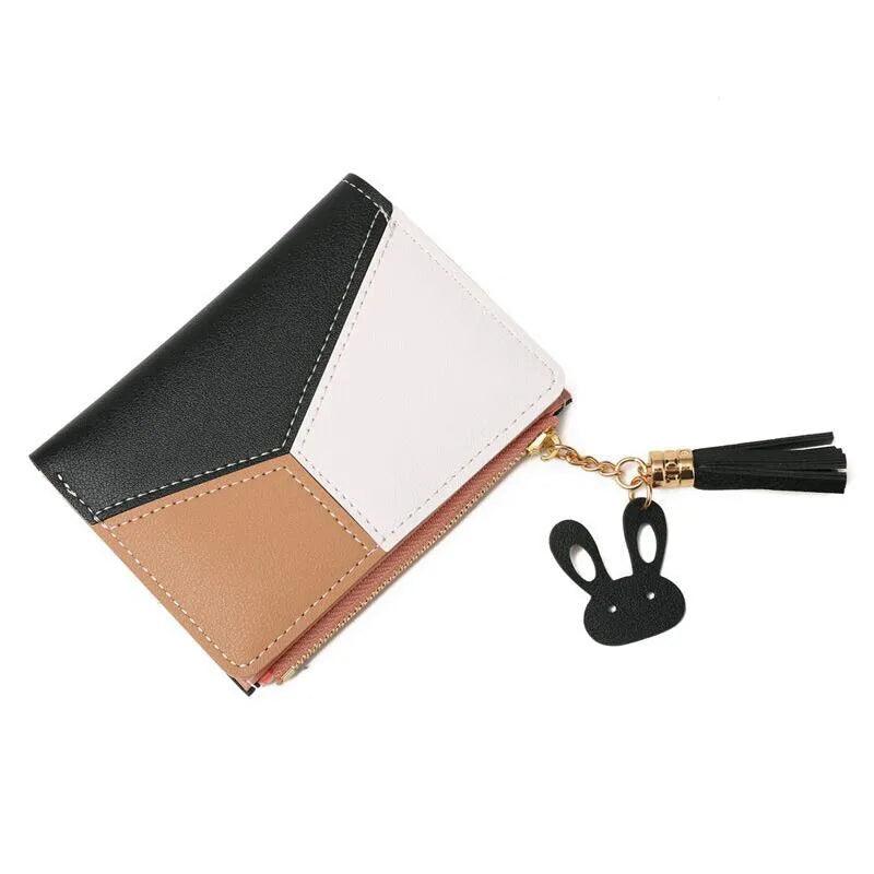 Cartera Compacta Abstract Lilly en Piel