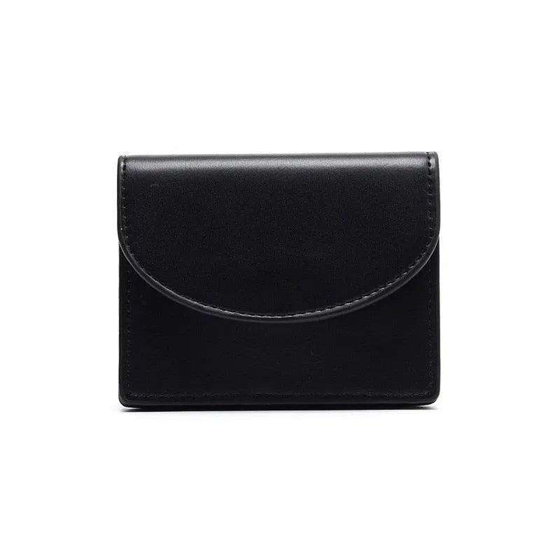 Cartera Compacta de Cuero Auténtico