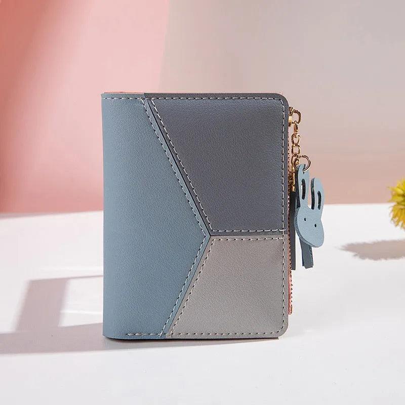 Cartera Compacta Abstract Lilly en Piel
