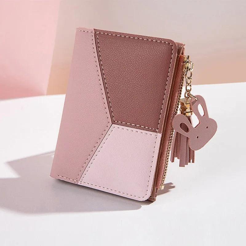 Cartera Compacta Abstract Lilly en Piel