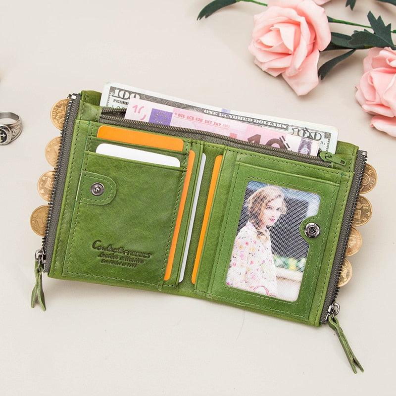 Cartera Antonella en Cuero Genuino