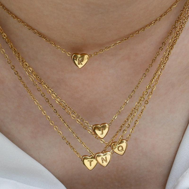 Collar Inicial Corazón