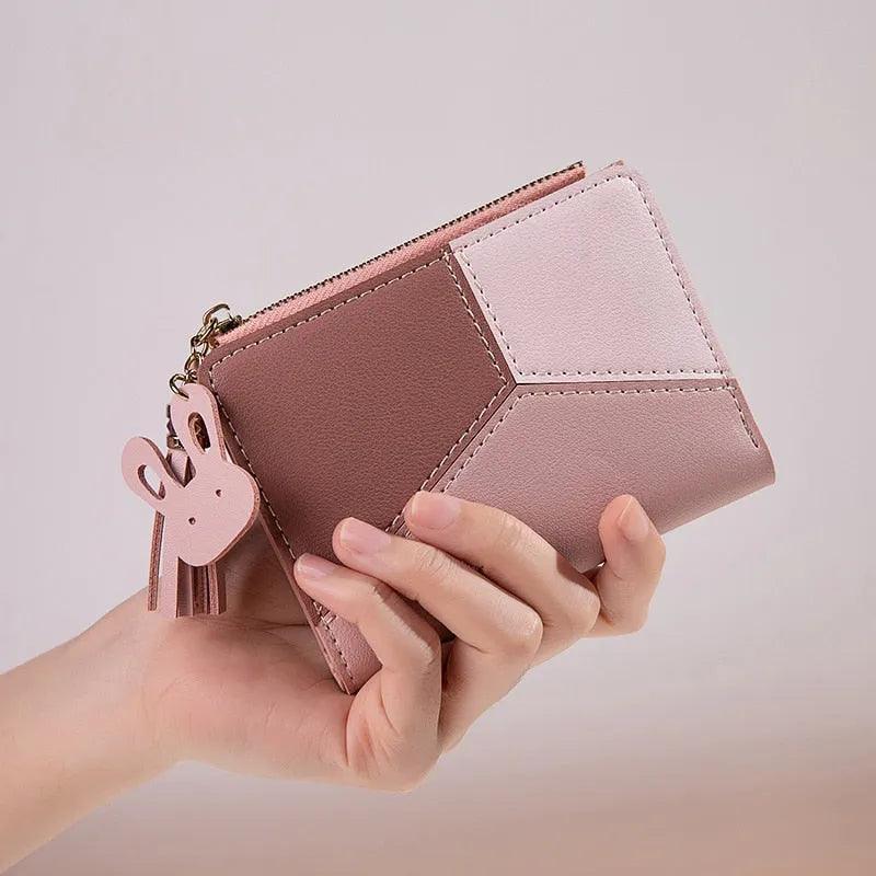 Cartera Compacta Abstract Lilly en Piel