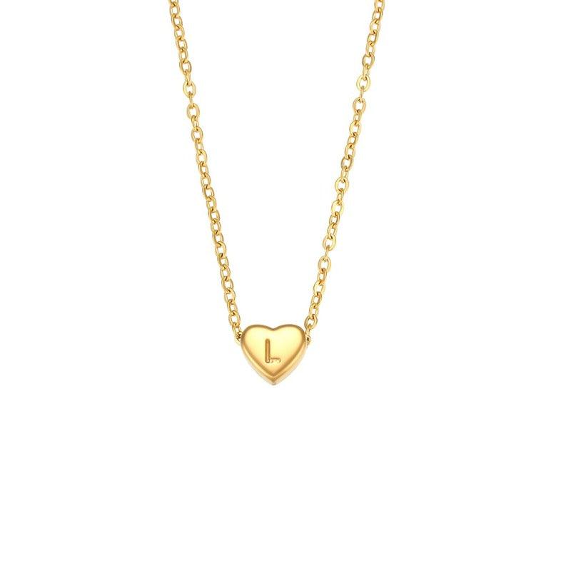Collar Inicial Corazón