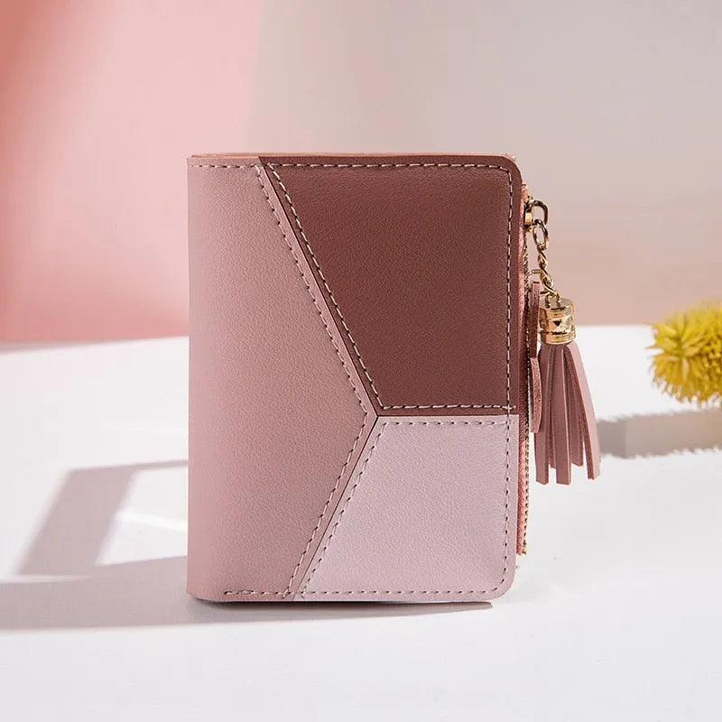 Cartera Compacta Abstract Lilly en Piel