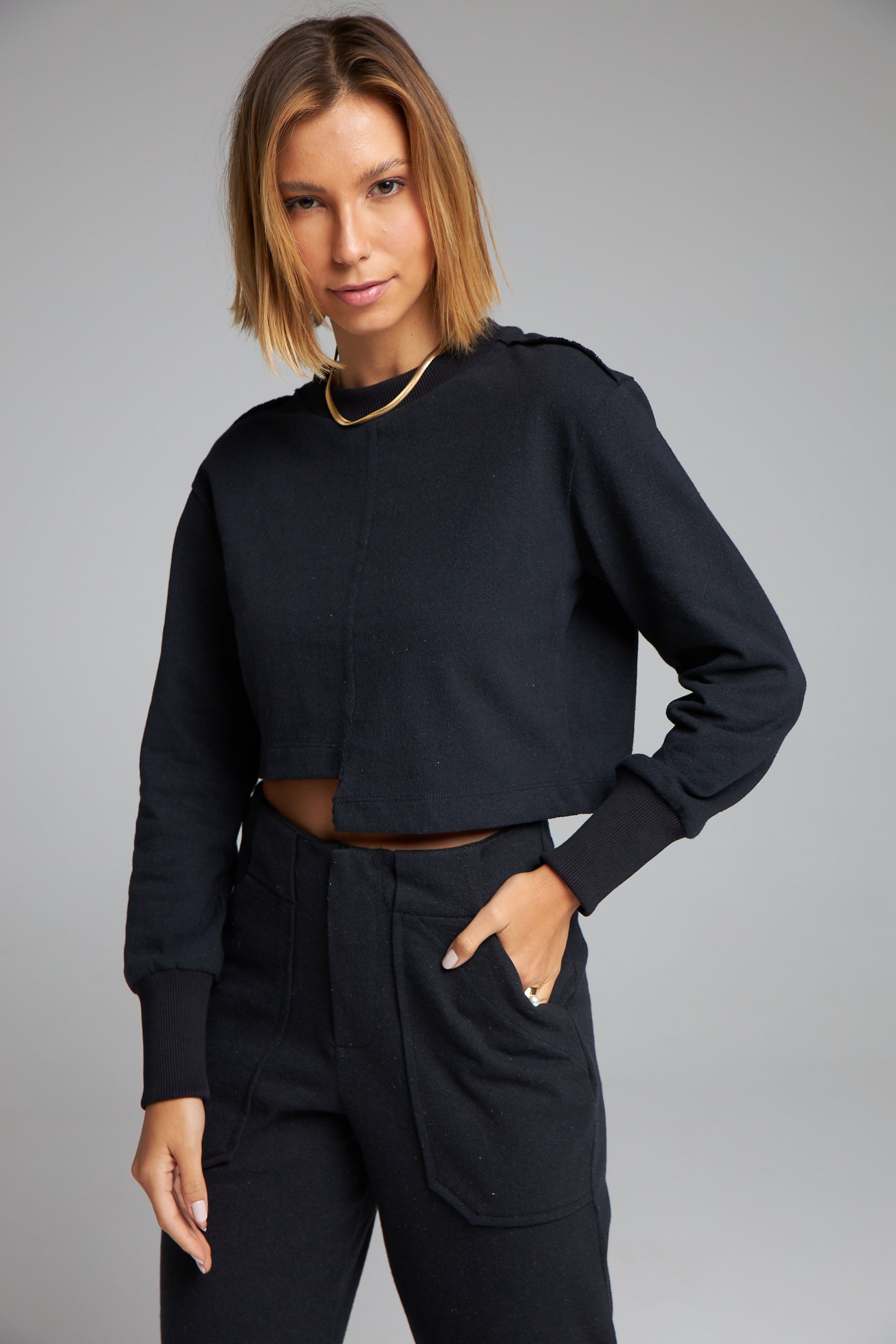 Cropped Ecos Negro