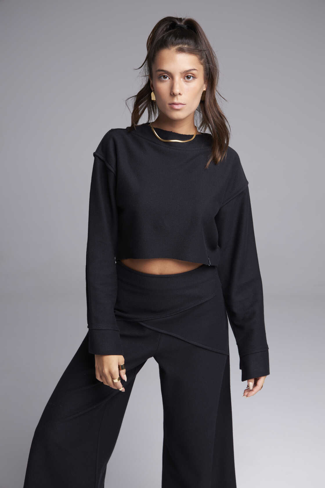 Cropped Tiempos Negro