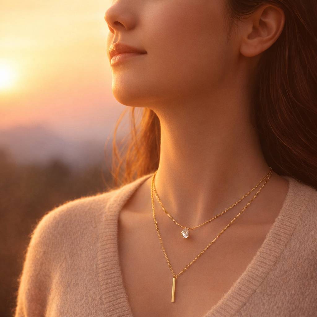 Collar Resiliencia Layered | Edición Silver Vertical