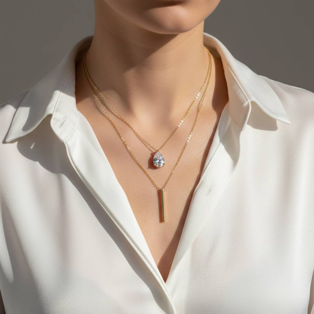 Collar Resiliencia Layered | Edición Silver Vertical